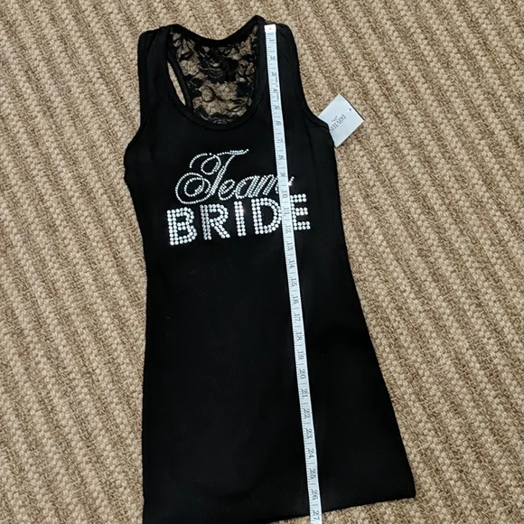 David's Bridal Team Bride Blingy Tank Top New L - Picture 3 of 6